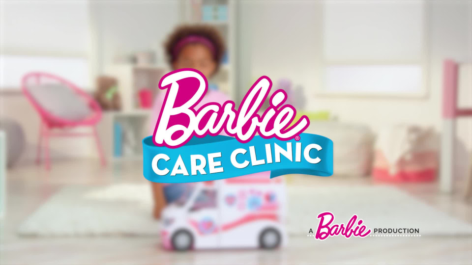 Barbie Emergency Vehicle Transforms into Care Clinic with Pieces -
