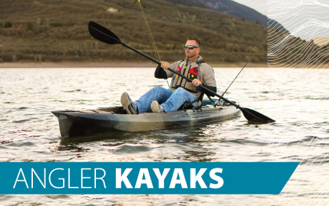 Lifetime Tamarack Angler 100 Sit-On-Top Kayaks - 10ft Krypton