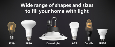 Range of Hue bulbs