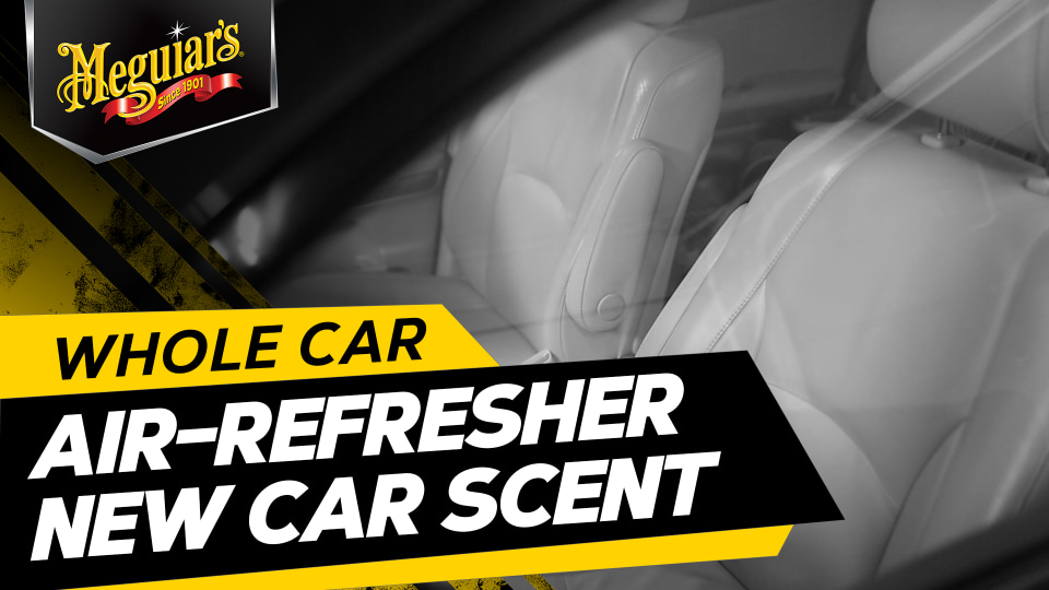 thumbnail video image 2 of Meguiar's Whole Car Air Re-Fresher Odor Eliminator Mist, New Car Scent, G16402, 2 oz, 2 of 11