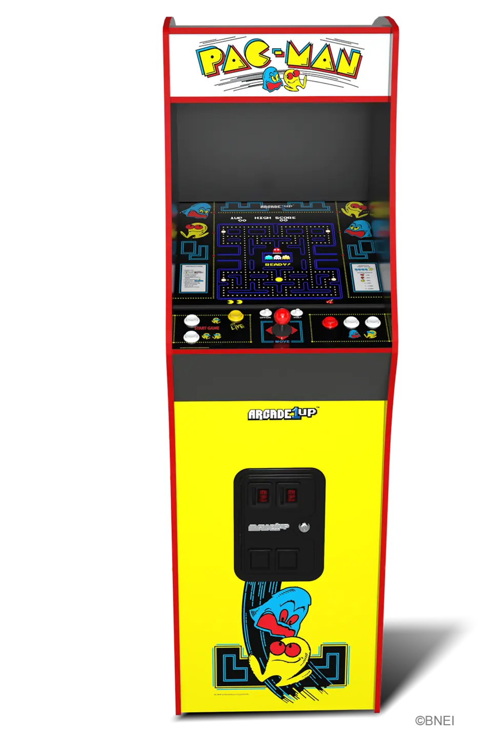 Arcade1Up PAC-MAN Retro Edition Video Game, 5ft Stand-Up