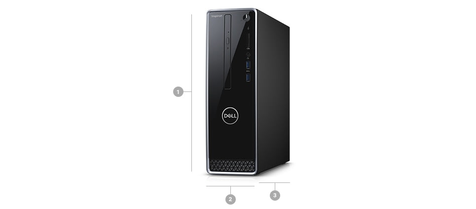 Dell Inspiron 3470 Desktop Tower, Intel Core i3-8100 Processor 
