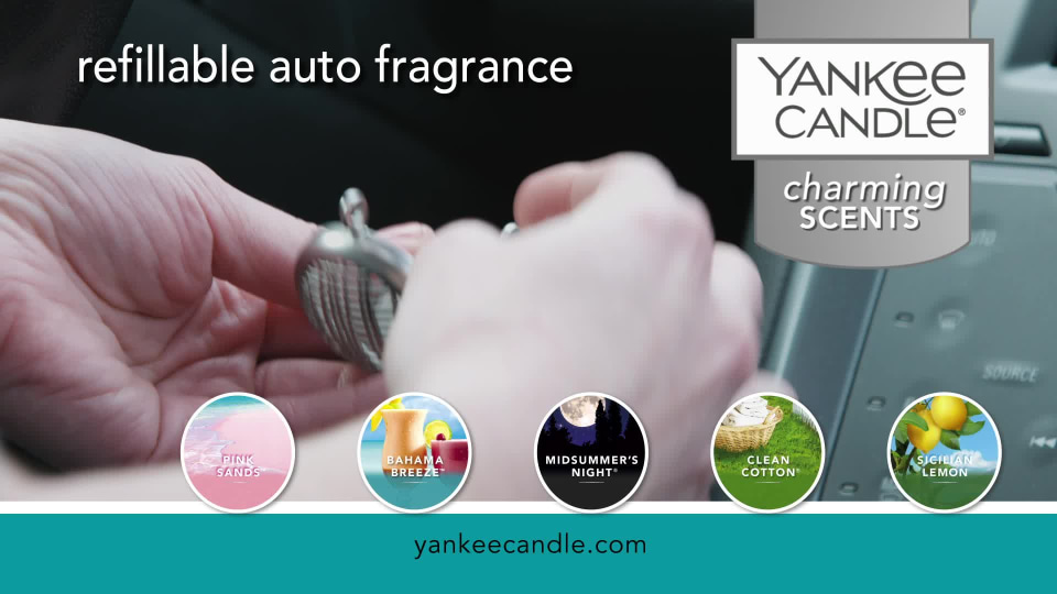 Yankee Candle Charming Scents Pink Sands Scent Car Air Freshener Refill, 2  Count 