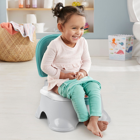 Fisher-Price 3-in-1 Toddler Potty Training Toilet Ring and Stepstool 