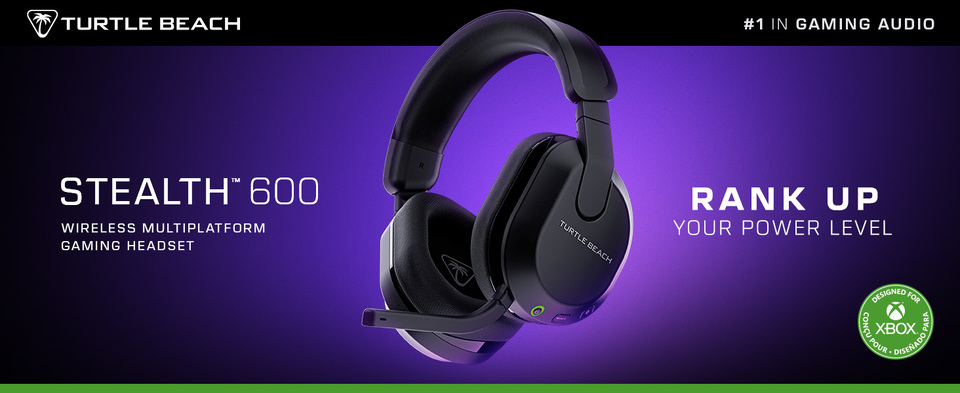 thumbnail video image 3 of Turtle Beach Stealth 600 (Gen 3) Wireless Amplified Gaming Headset for Xbox Series X|S, Xbox One & PC, Black, 3 of 8