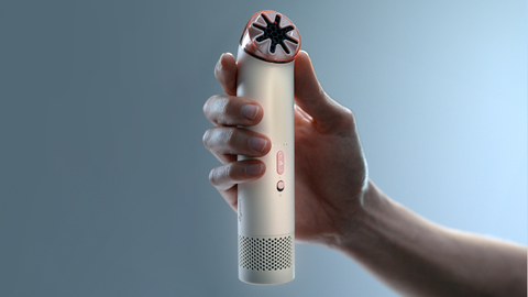 Dyson HushJet Mini Cool Fan in Stone/Blush
