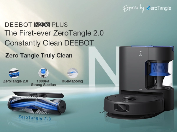 ECOVACS, Robot Vacuum and Mop, 10,000Pa Suction, Self-Emptying