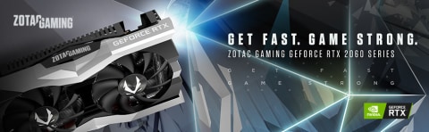 Zotac Gaming GeForce RTX 2060 Twin Fan Graphics Card, Silver