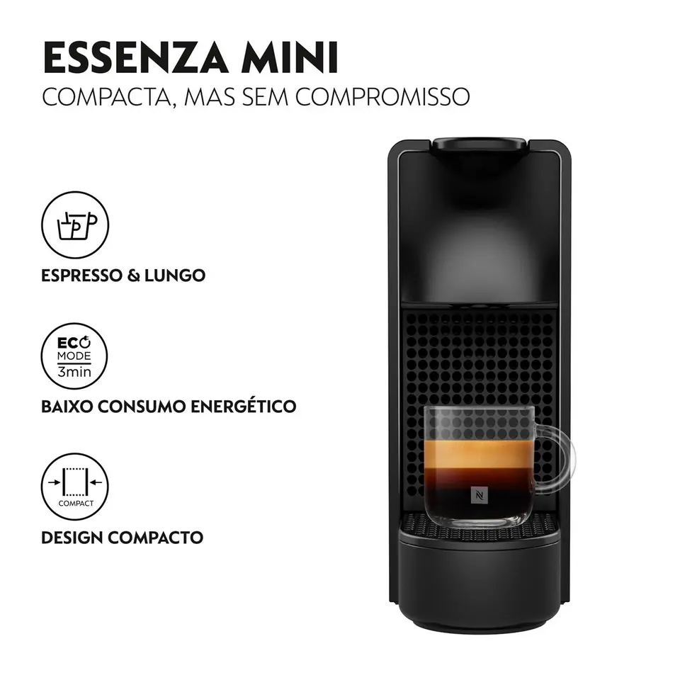 Cafeteira Expresso Nespresso Essenza Mini C30 - Sistema Cápsula
