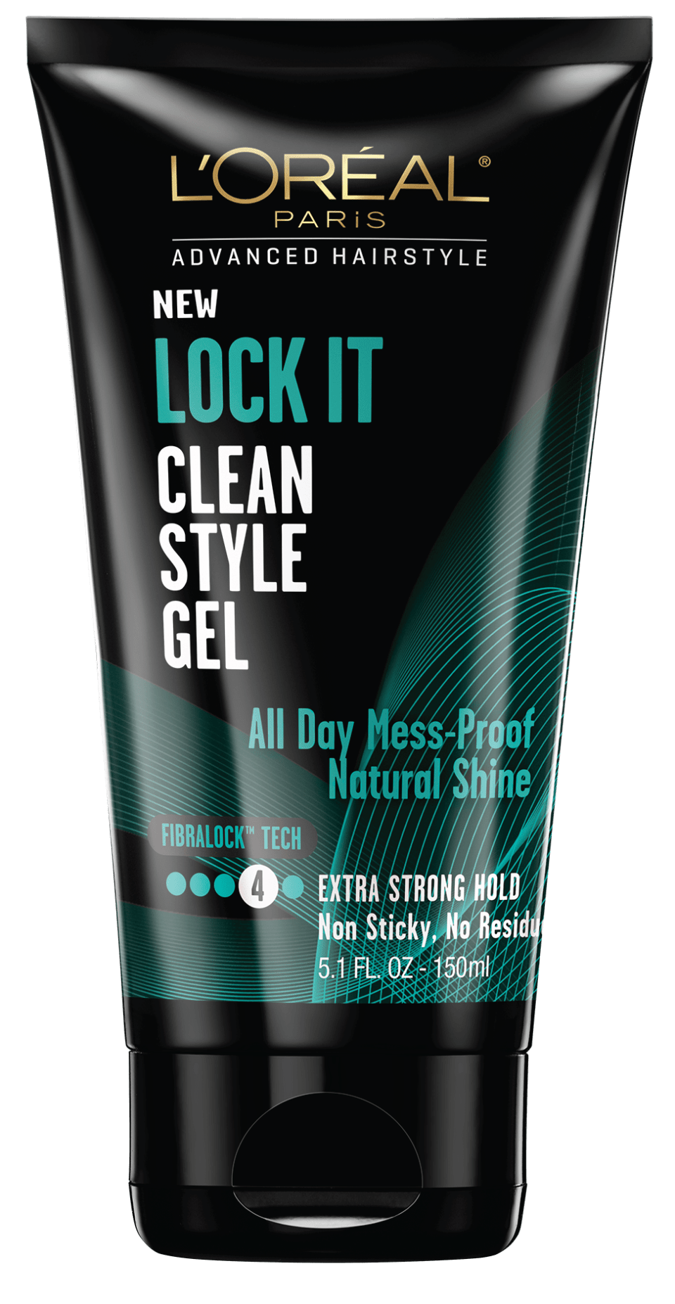 L'Oreal Paris Advanced Hair Style Lock It Clean Style Gel, 5.1 Fl Oz