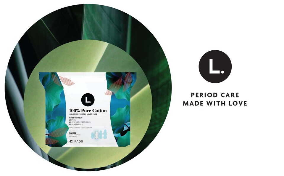 L. Ultra Thin Pads, Overnight Absorbency, 36 Ct, 100% Pure Cotton