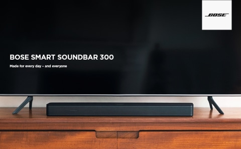 Bose Smart Soundbar 300 Smart Music System w/ Wifi Voice Assistant 