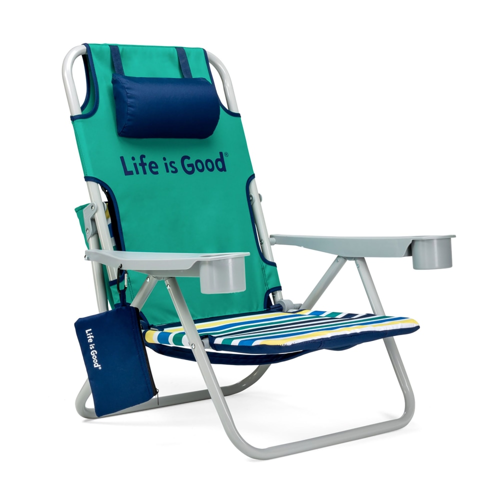 life is good green beach chair