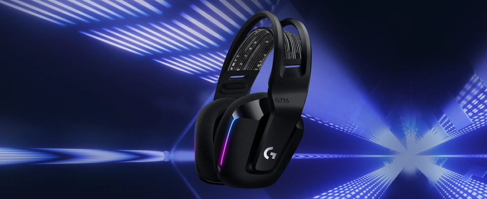 Logitech G733 Lightspeed Wireless RGB Gaming Headset - Black