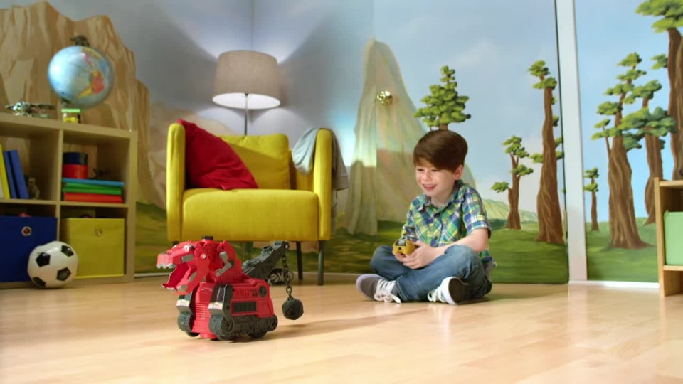 thumbnail video image 2 of Dinotrux Reptool Control Ty Rux, 2 of 6