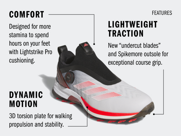 adidas Men's Adizero ZG Boa Spikeless Golf Shoes | Dick's