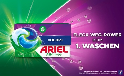 Ariel All-in-1 Colorwaschmittel Flssig Pods 82WL online bestellen | MLLER