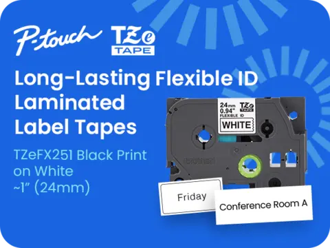 TZEFX251 | LabelMakersPrinters | By Brother