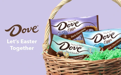 Dove Milk Chocolate Silky Smooth Eggs - Pack Of 2 Bags For Easter Baskets & Treats