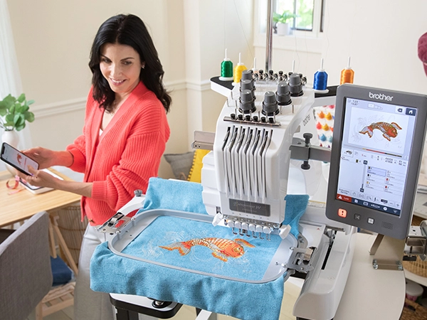 Brother Entrepreneur PR680W 6 Needle Embroidery Machine | Meissner