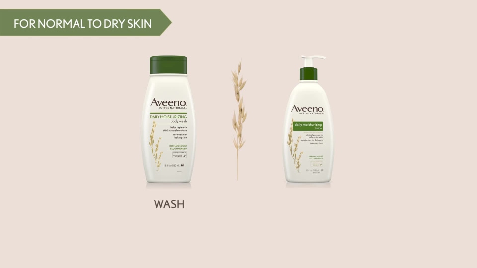 thumbnail video image 2 of Aveeno Daily Moisturizing Lotion 20 fl oz., 2-pack, 2 of 6