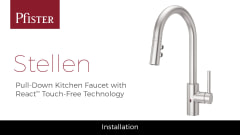 Pfister Stellen Black 1 Handle Deck Mount High Arc Handle Kitchen Faucet Deck Plate Included In The Kitchen Faucets Department At Lowes Com