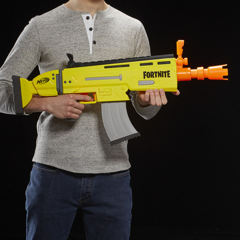  Nerf Fortnite AR-L Motorised Nerf Elite Dart Blaster, Motorised  Toy, 20 Official Nerf Darts, Flip Up Sights for Youth, Teens, Adults : Toys  & Games