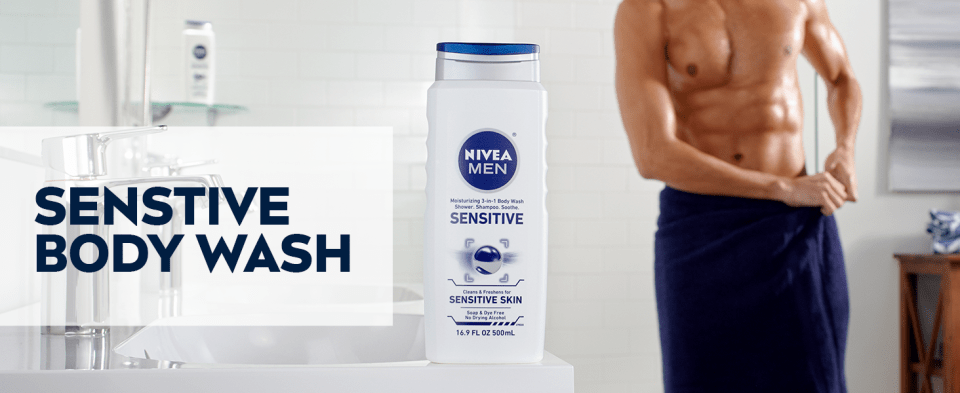 nivea men sensitive shower gel
