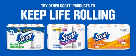 Try other Scott toilet paper products to keep life rolling
