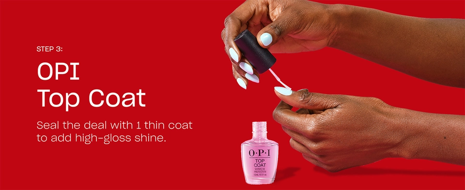 step 3 apply OPI top coat