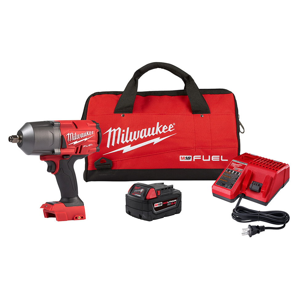 Milwaukee Tool Cordless Impact Wrench: 18V, 1/2″ Drive, to 210 BPM,  1,750 RPM 48131791 MSC Industrial Supply