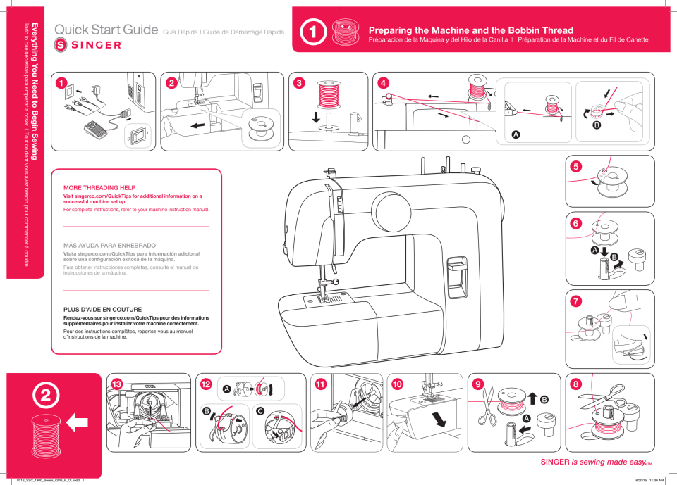 SINGER® Start™ 1304 Sewing Machine with 57 Stitch Applications