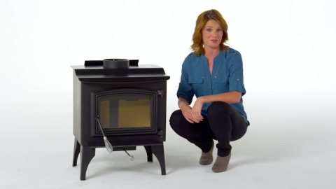 Pleasant Hearth 1200-sq ft Heating Area Firewood Stove at Lowes.com