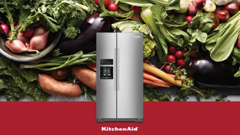 KitchenAid - 35.75 Inch 23 cu. ft Side by Side Refrigerator in Stainle