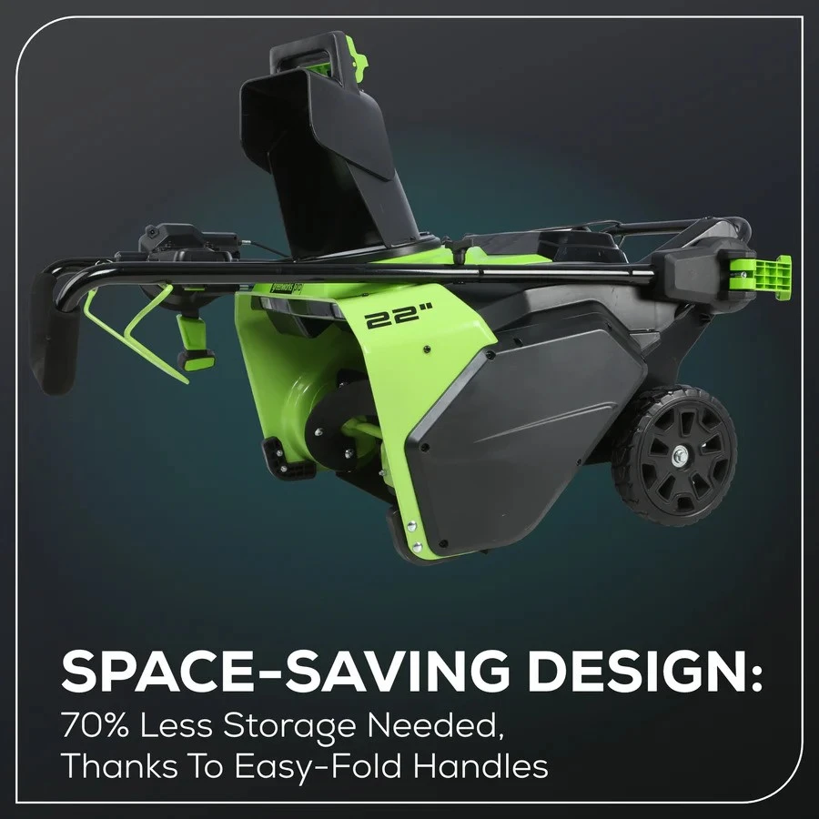 コロニーページ Greenworks Pro 80-Volt 22-in Single-Stage Cordless Electric Snow
