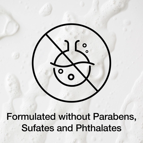 formulated without sulfates and parabens