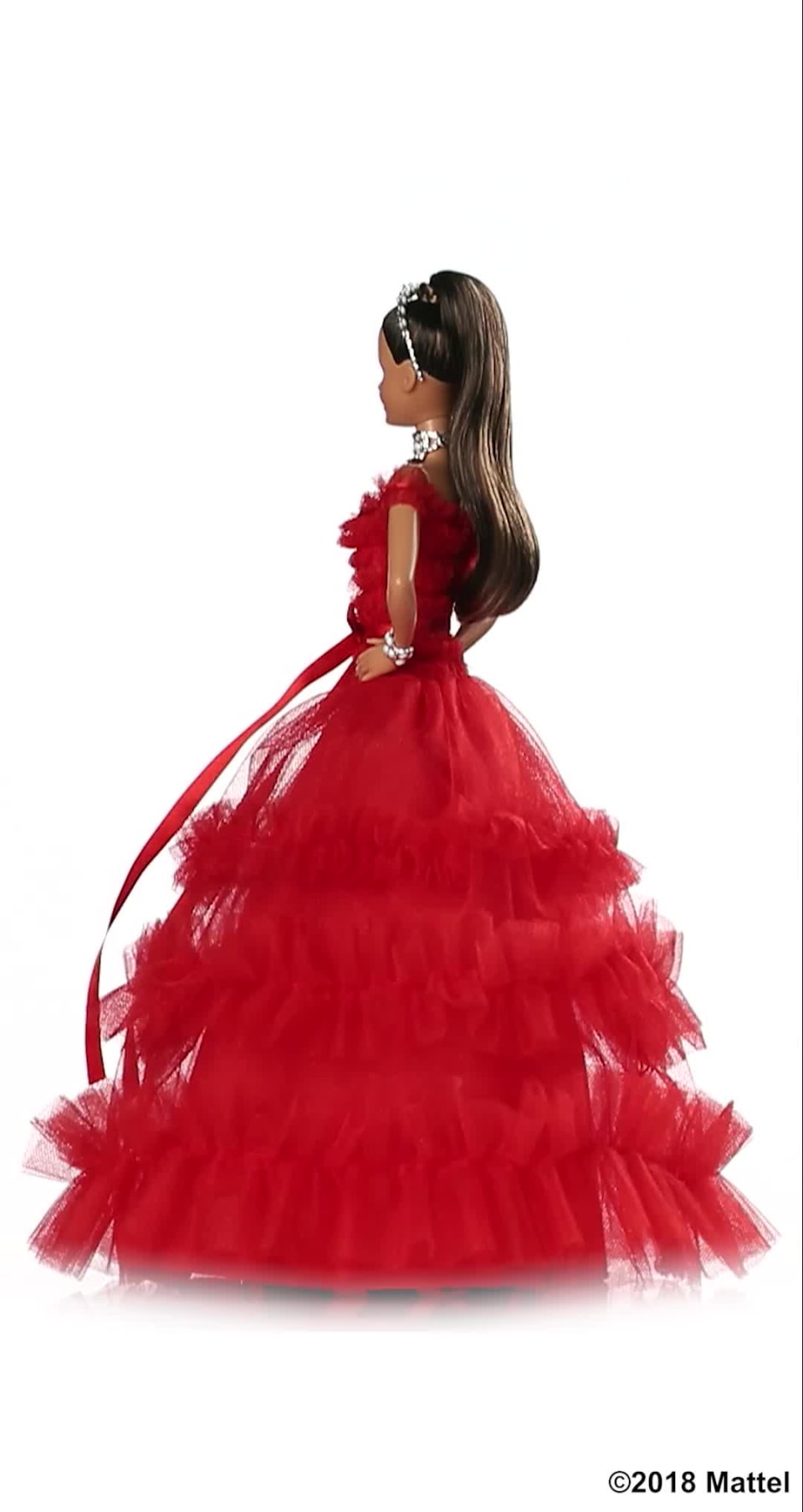 2018 Holiday Collector Barbie Signature Teresa Doll with Stand