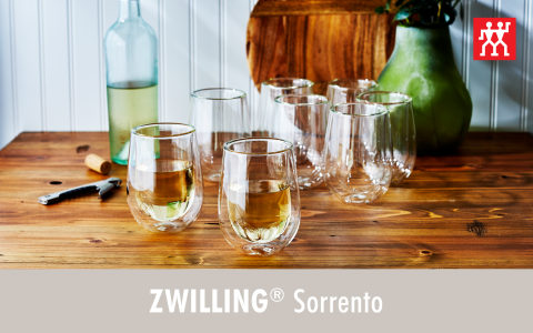 ZWILLING Sorrento Double Wall 'Buy 6 & Get 8' Latte Macchiato Glasses