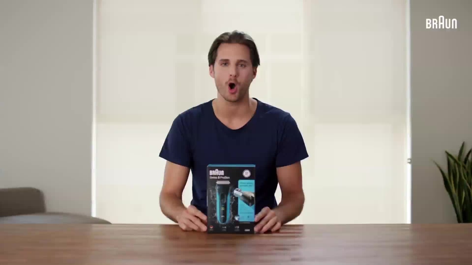 thumbnail video image 2 of Braun Series 3 ProSkin 3000s Rechargeable Electric Foil Shaver for Men, Black, 2 of 8