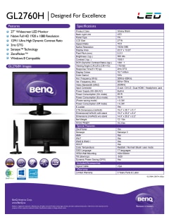 BenQ GL2780 27" Full HD 75Hz LED LCD Monitor - Newegg.com