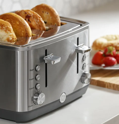 GENERAL ELECTRIC GE ゼネラルエレクトリック 4枚用トースター GE Appliances 4-Slice Toaster, Stainless Steel with Removable Tray