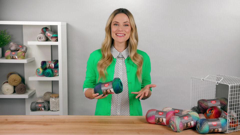 thumbnail video image 2 of Red Heart Unforgettable Yarn, Tealberry, 3.5oz(100g), Medium, Acrylic, 2 of 4