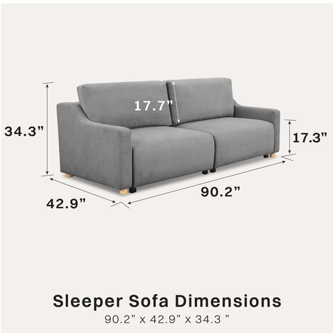 Serta Glenmont Convertible Sofa in Grey