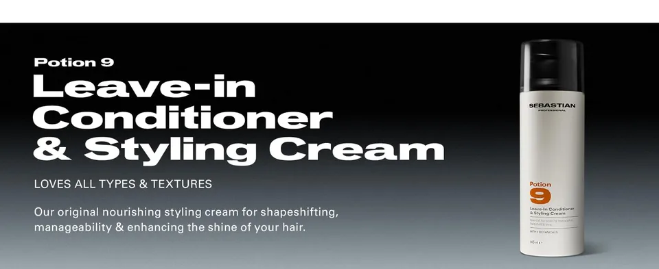 Leave-in conditioner and styling cream with 9 powerful botannicals