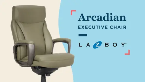 La-Z-Boy Arcadian Ergonomic Bonded Leather Swivel Executive Chair