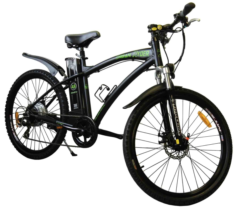Electric Bicycles. Велосипед Серебряно-зеленый купить.