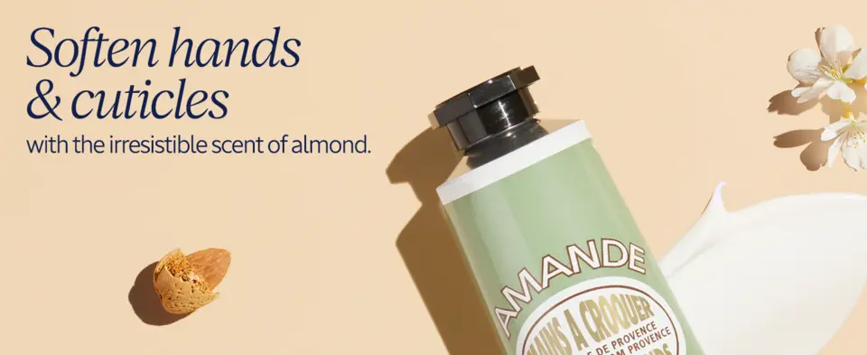 Softens hands &amp; cuticles with the irresistable scent of almond.