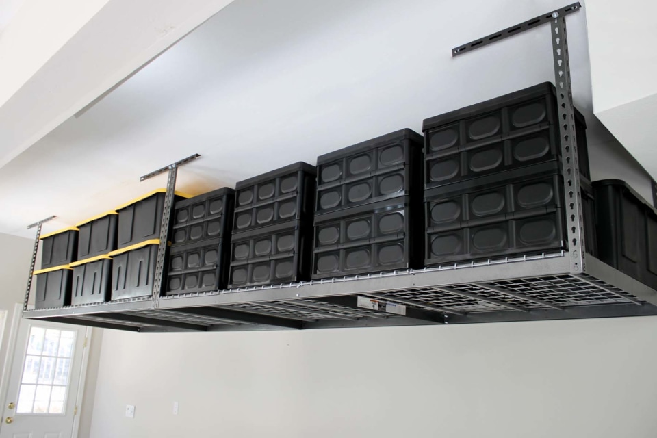 Saferacks Overhead Garage Storage Combo, Above Garage Door Storage Costco
