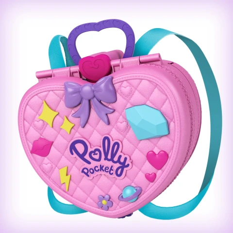 Polly Pocket Theme Park Adventure Backpack Compact Set With 2 Dolls Multiple Activities Walmart