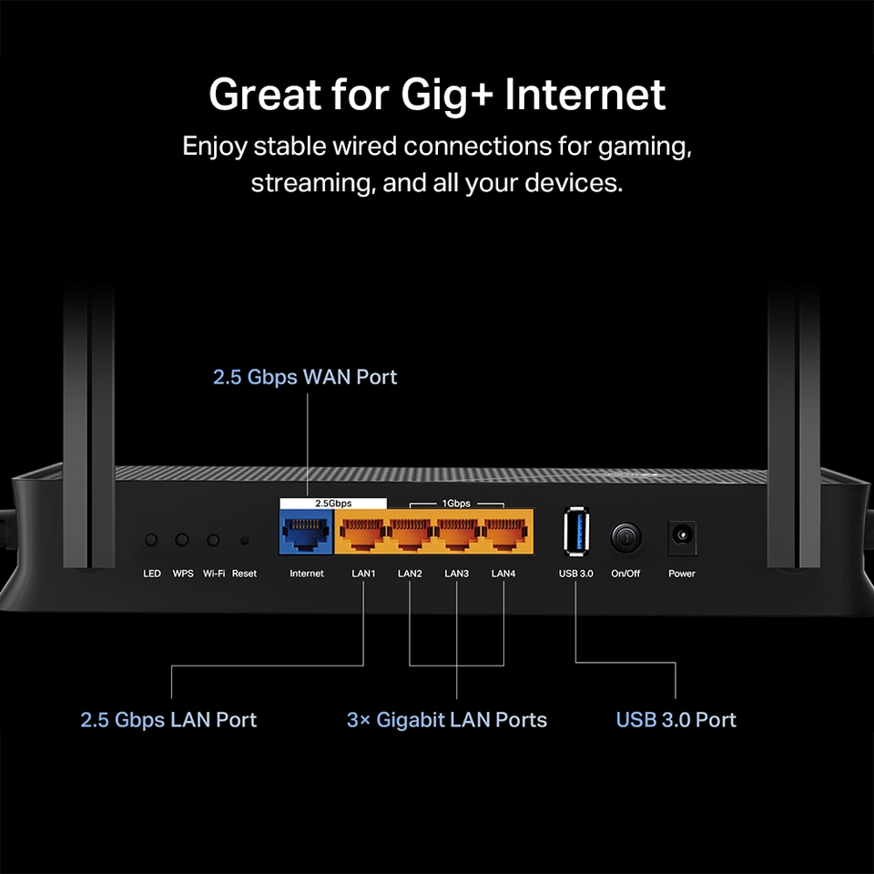 TP Link Archer BE3600 Pro Dual Band Wi Fi 7 Router Black Archer
